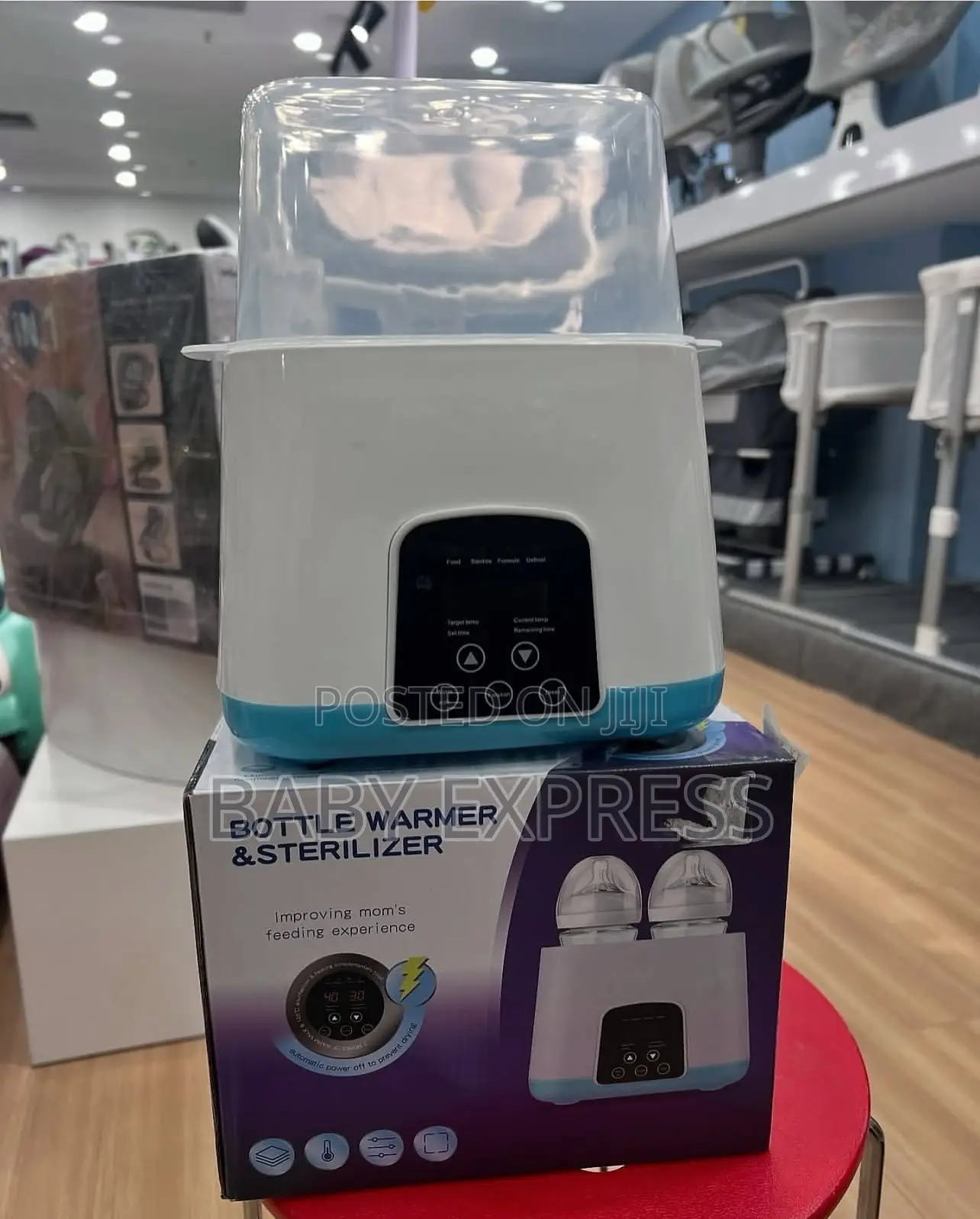 2-in-1 Baby Bottle Warmer Sterilizer Fast Heating Safe Sterilizing