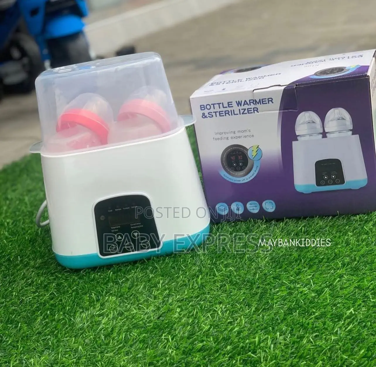 2-in-1 Baby Bottle Warmer Sterilizer Fast Heating Safe Sterilizing
