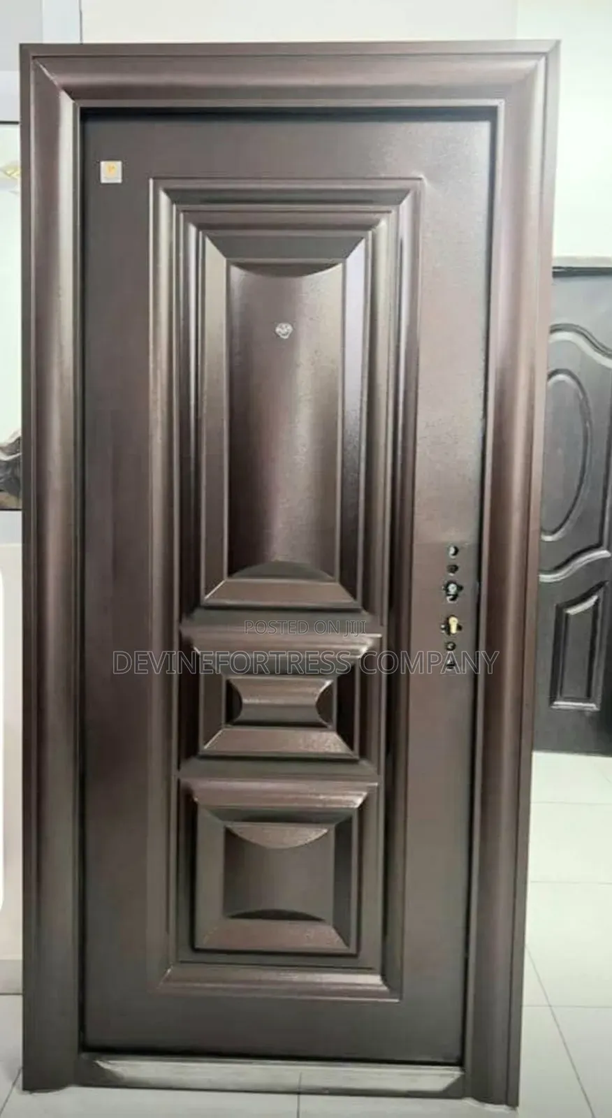 Paladin Rough Brown Door for All Buildings, (Strong and Elegant)
