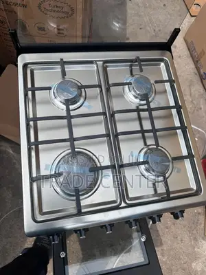 Pearl Gas Cooker 50*50 Oven,Grill, Top Stainless and Top Led Glass