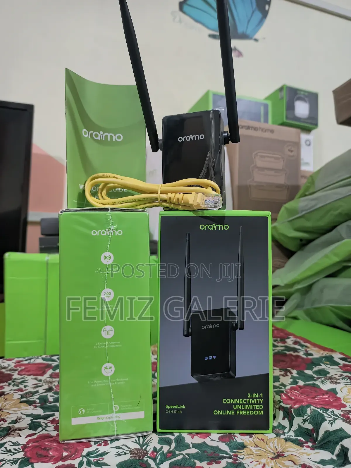 Oraimo Speedlink Access Point, Repeater, Router 3in1 Wifi Range Extend