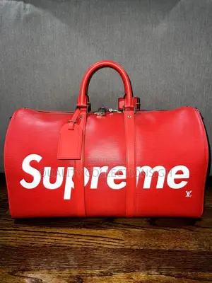 Supreme Leather Bag Red