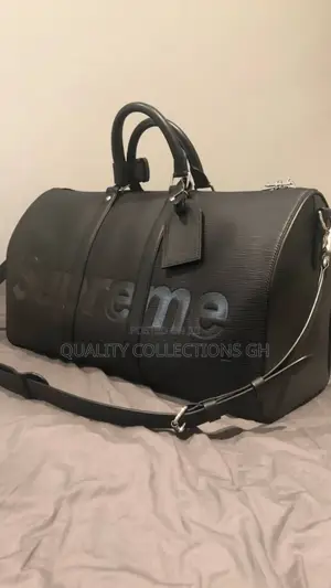 Ssupreme Leather Bag Black