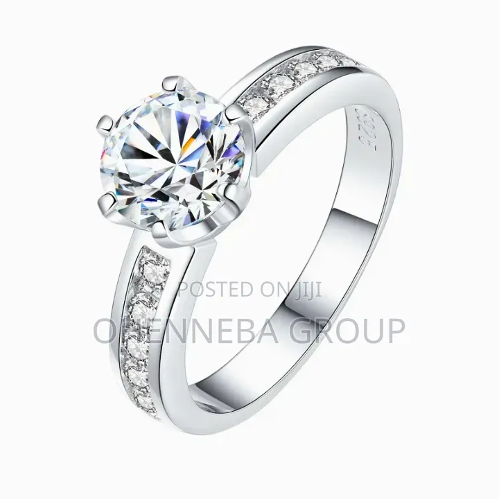 Silver Crown Zircon Adjustable Ring