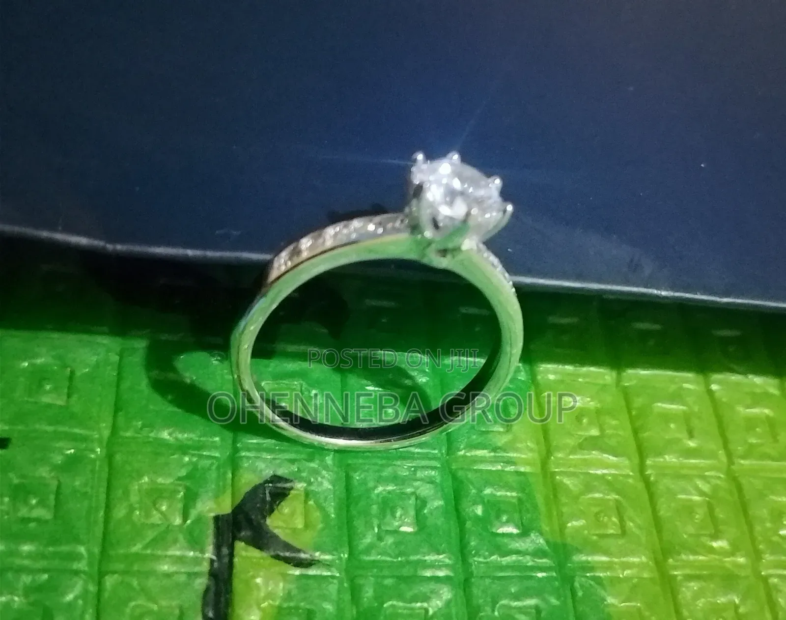 Silver Crown Zircon Adjustable Ring
