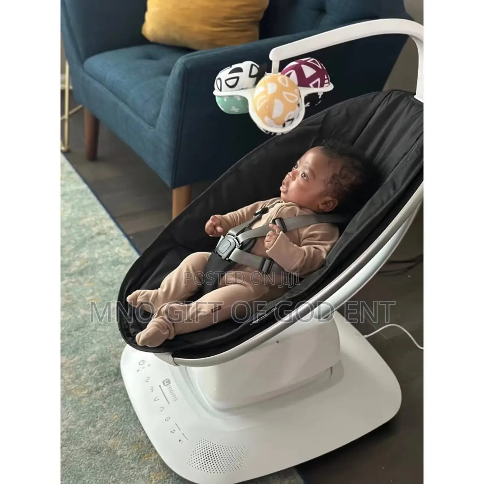 4moms Mamaroo5 Infant Seat Slate Blue Multi-Motion Baby Swing From Us