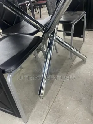 Modern Black Glass 4-Seater Dining Set