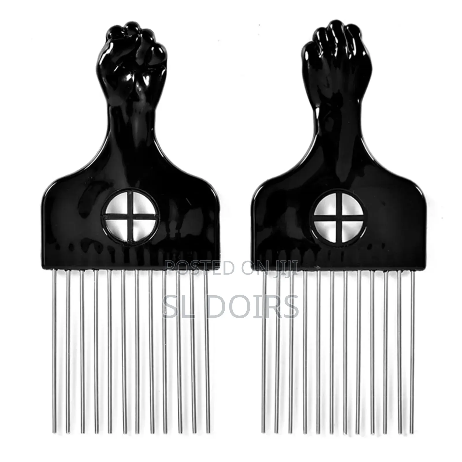 Metal Afro Picks