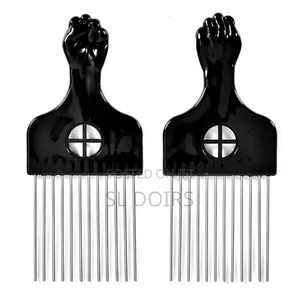 Metal Afro Picks