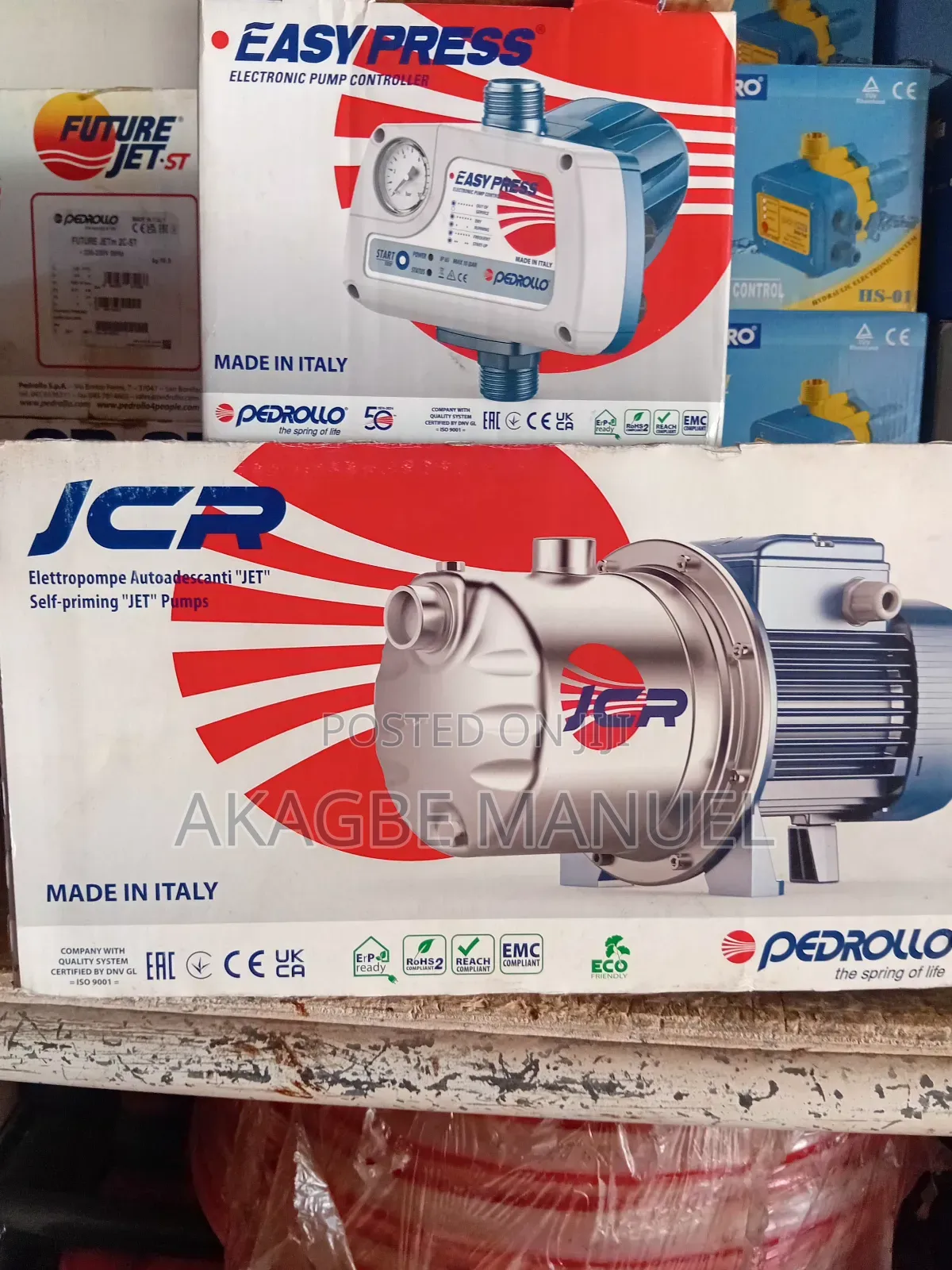 Pedrollo Water Pump With Booster Easy Press