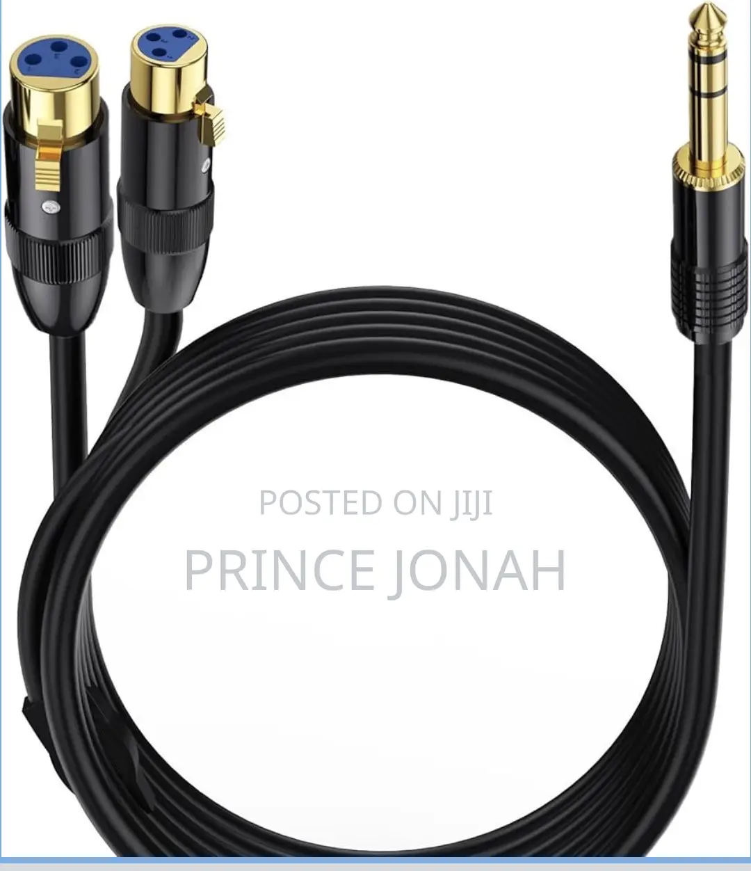 Lokeke 0.5m Dual Female XLR 1/4 Inch 6.35mm Male Plug Y-Splitter Cable
