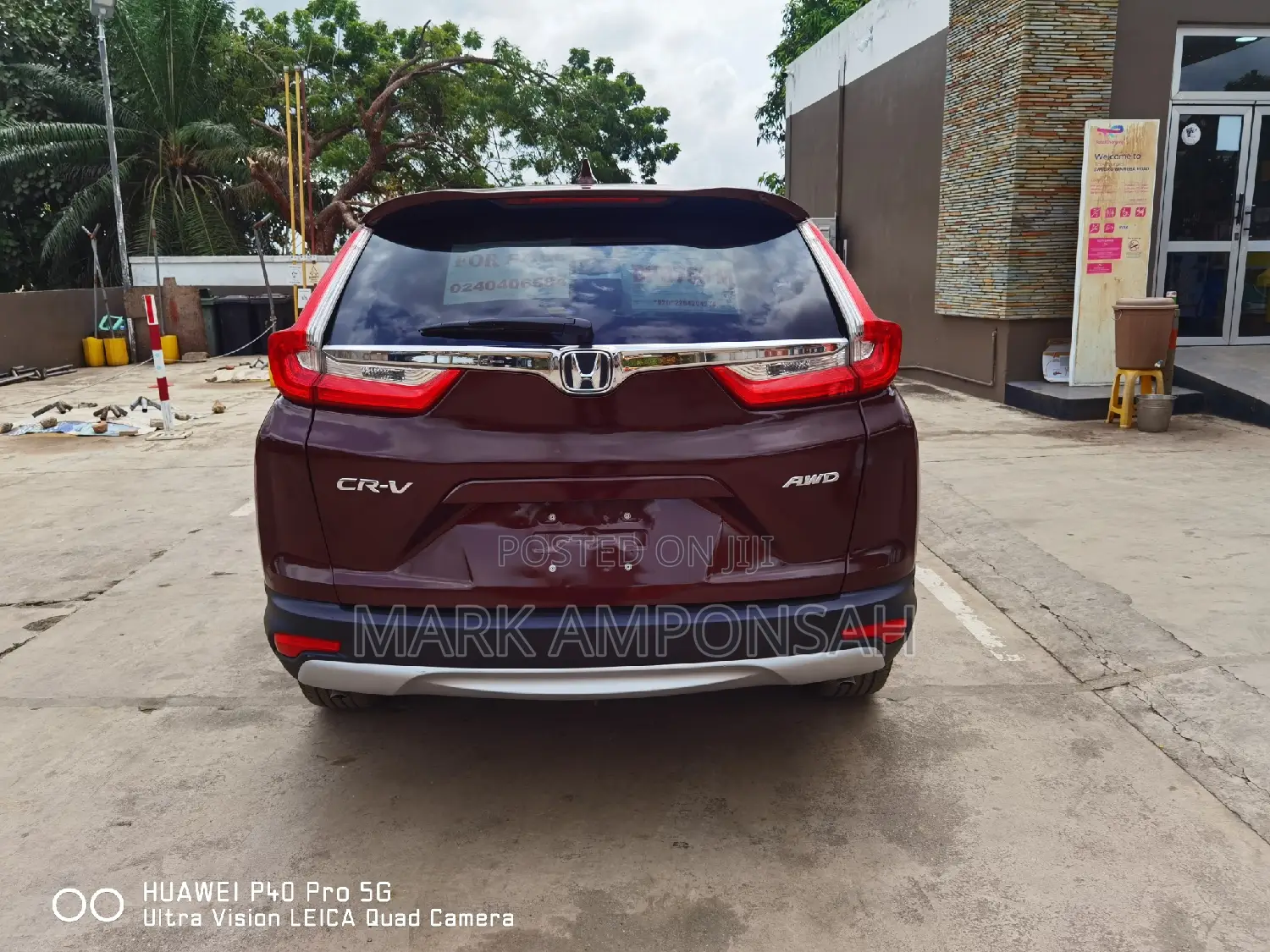 Honda CR-V EX-L AWD 2018 Burgundy
