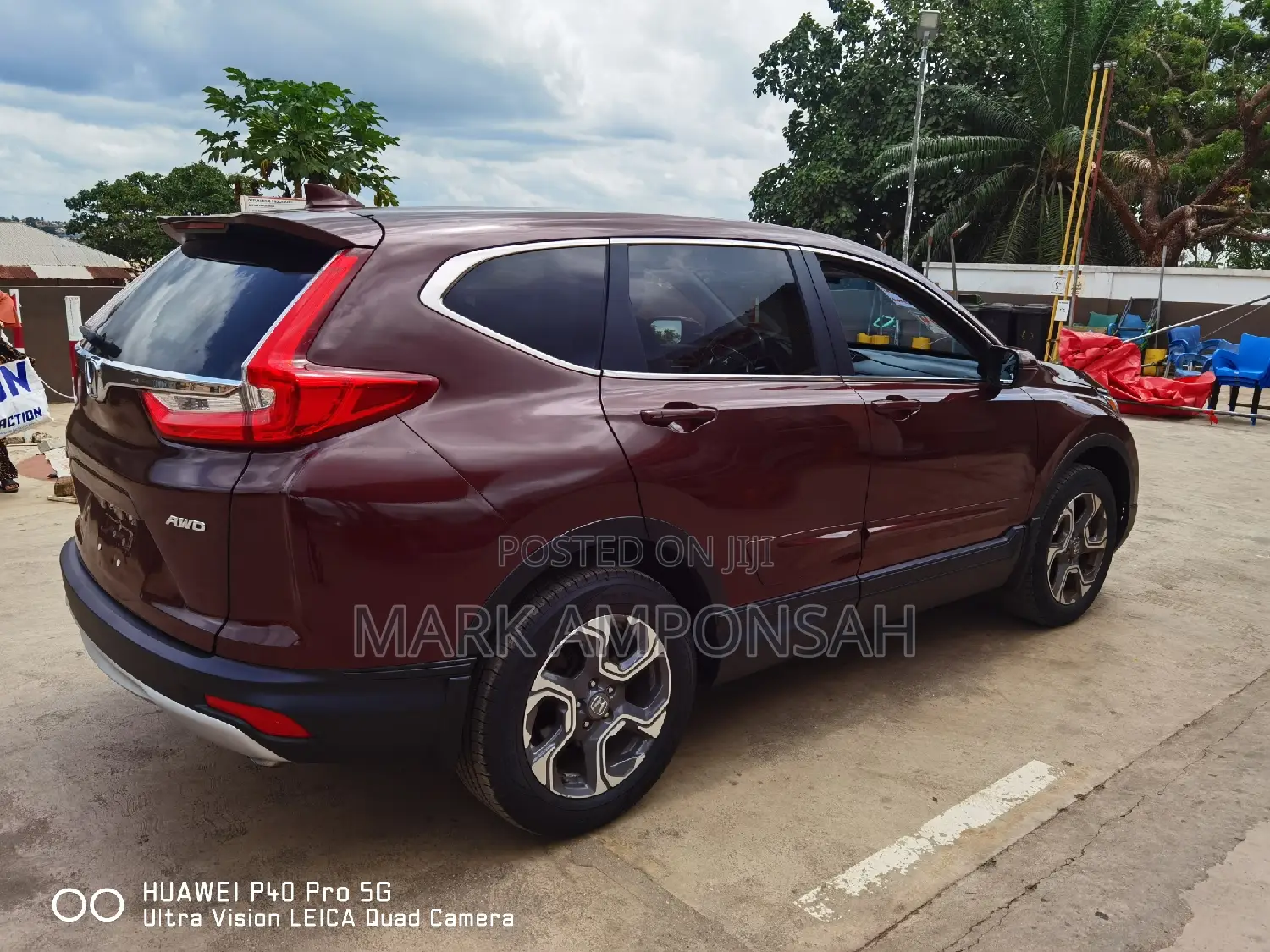 Honda CR-V EX-L AWD 2018 Burgundy