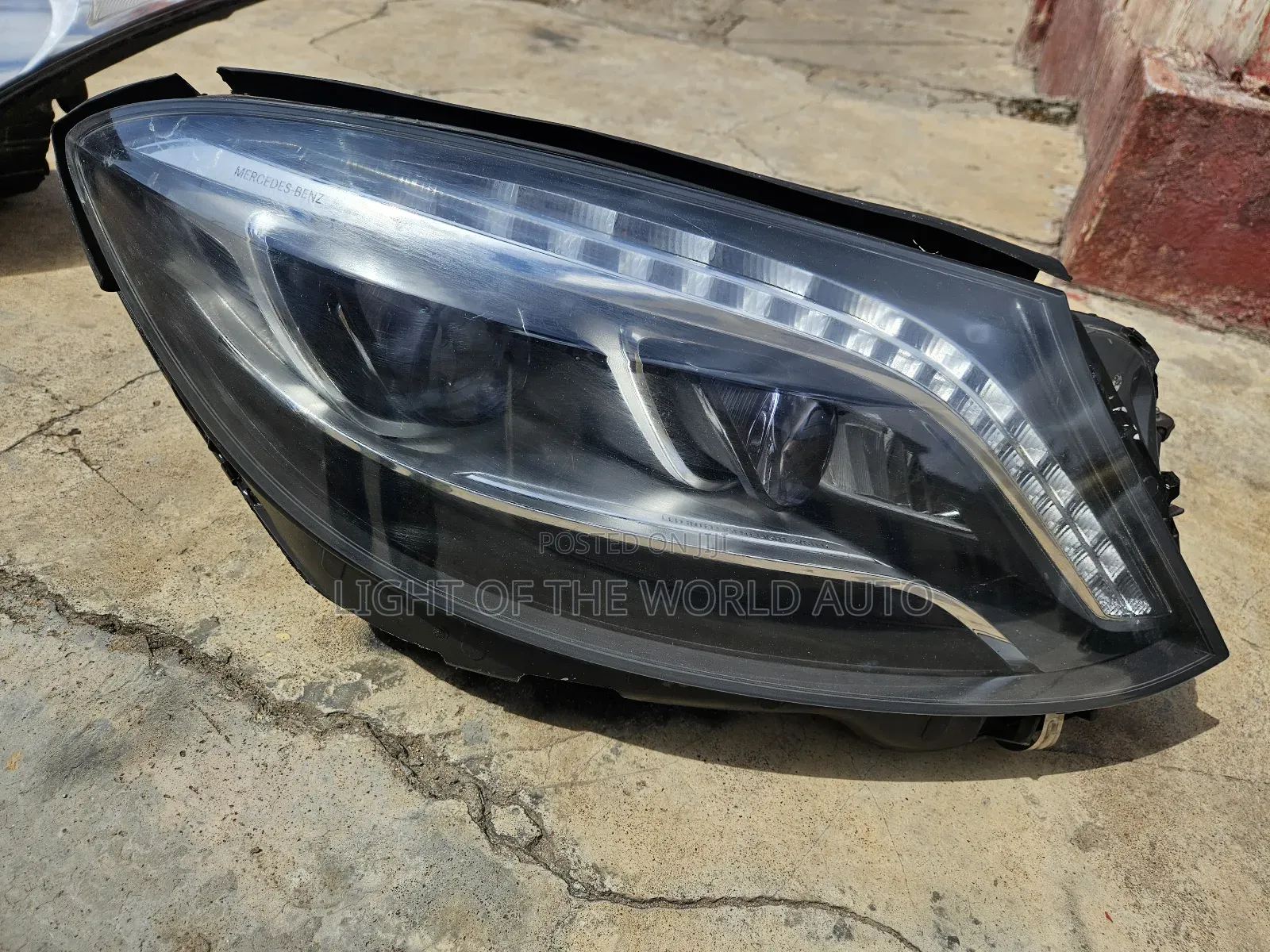 Mercedes Benz Headlight 2014 W222 Right Side