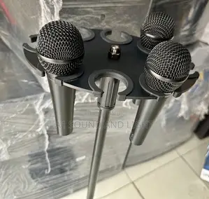8-in-1 Microphone Holder With Roundbase Stand