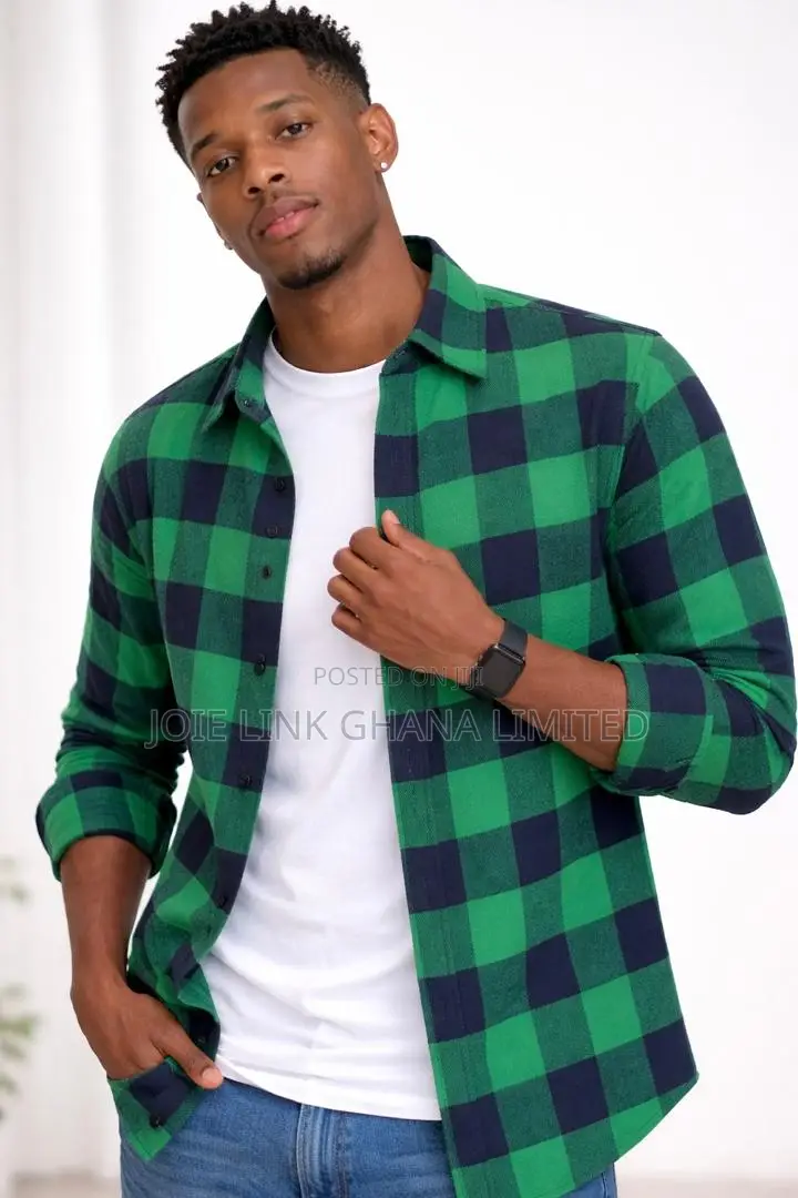 Unique Check Long Sleeve Shirts Restocked