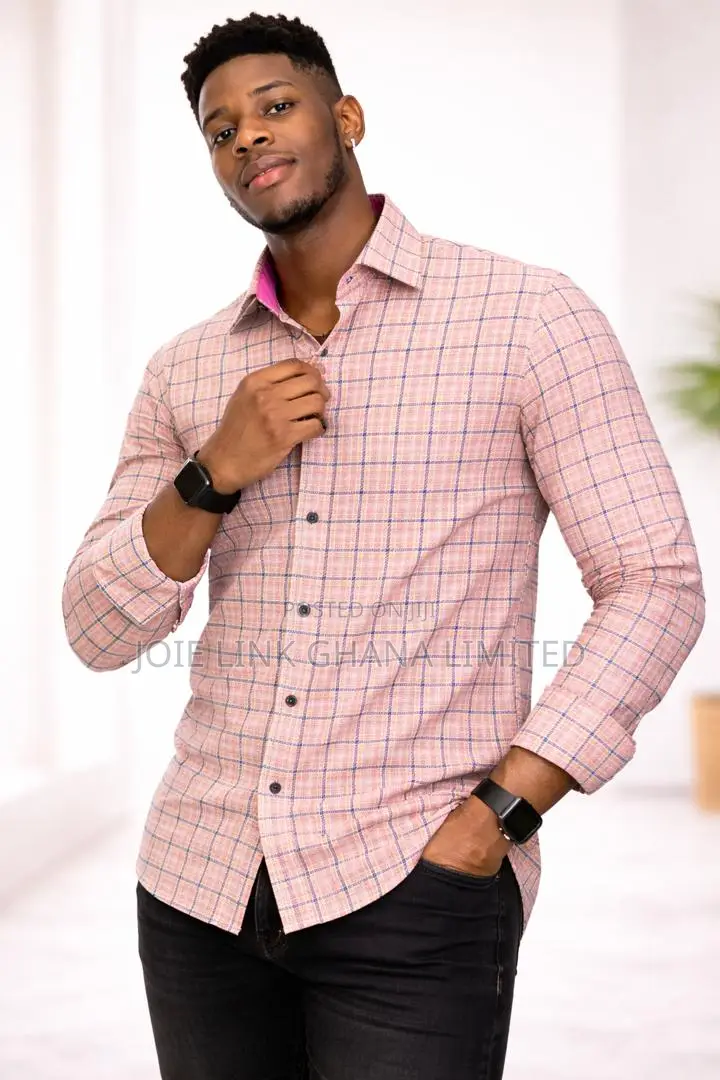 Unique Check Long Sleeve Shirts Restocked