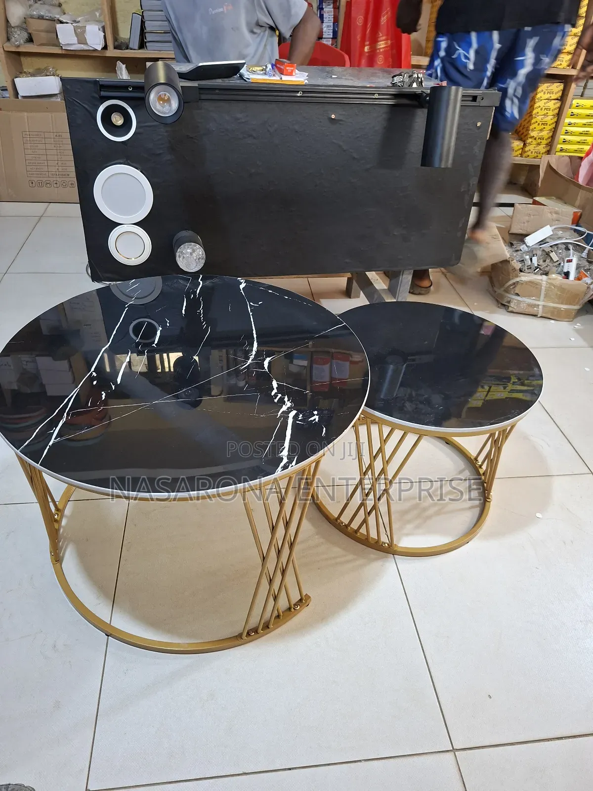 Double Center Table Marble Maf-3921