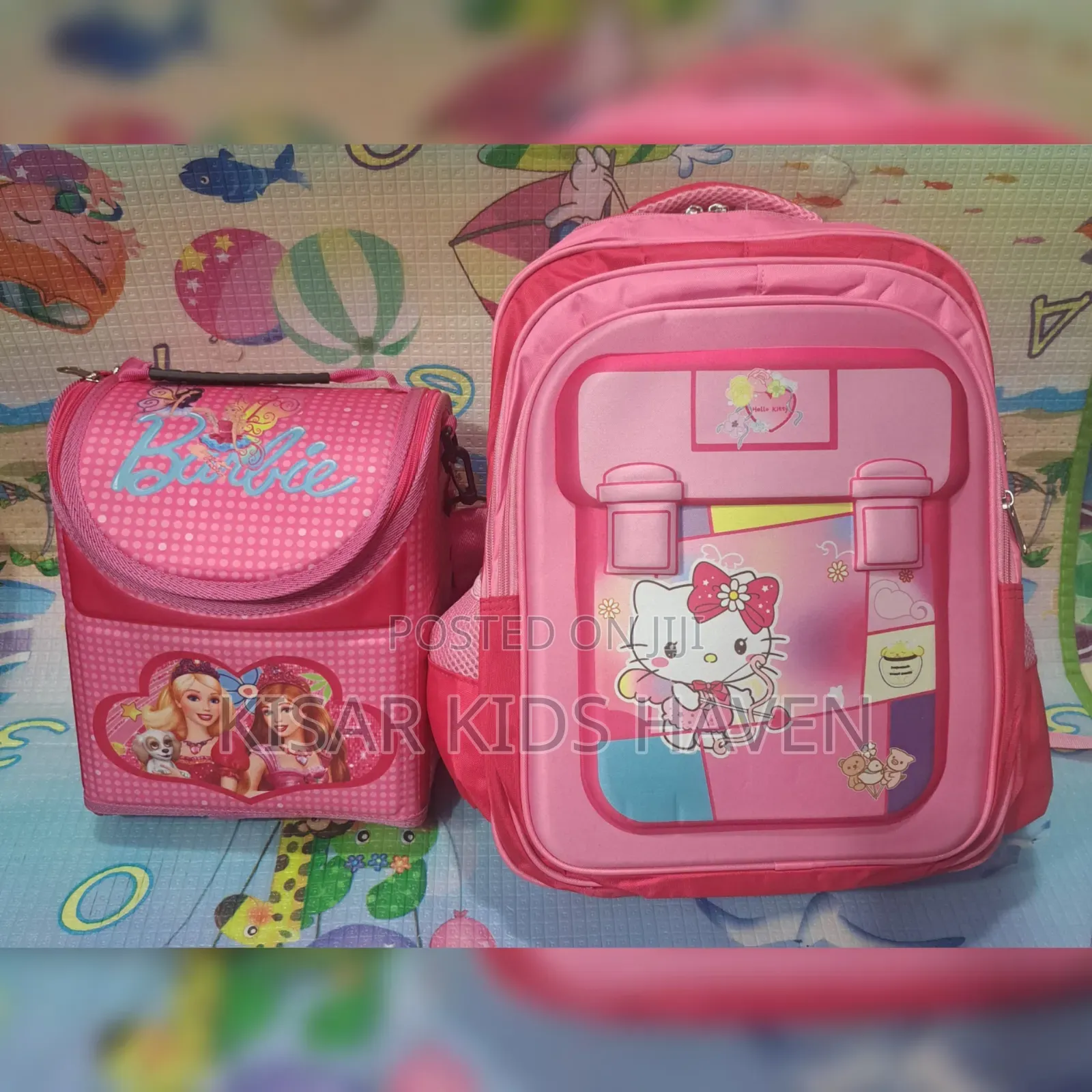 Hello Kitty School Bag With Barbie Lunch Bag 6 to 8 Years