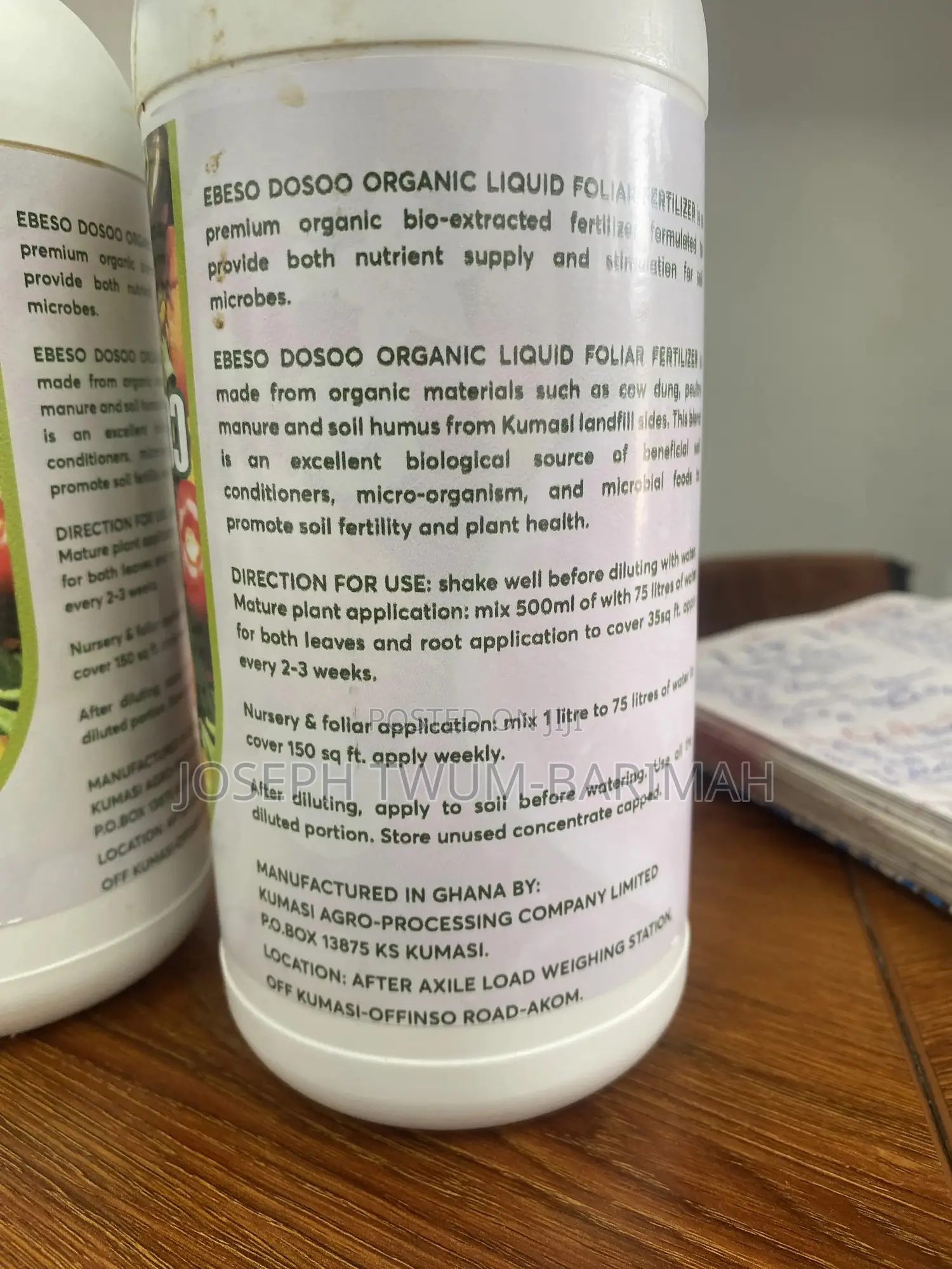 Ebeso Dosoo Liquid Foliar Fertilizer
