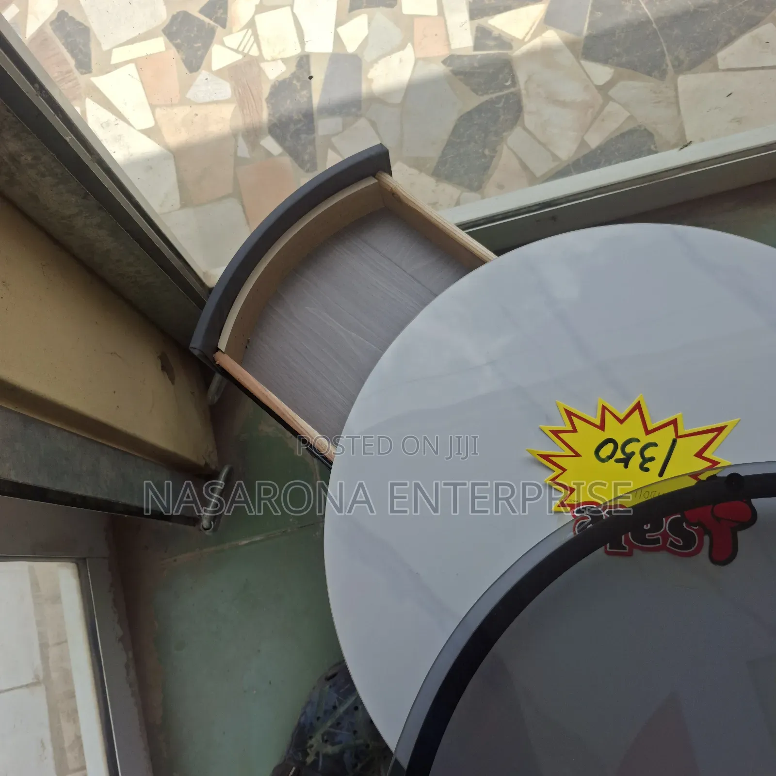 Double Center Table Wd11 (Glass and Marble)
