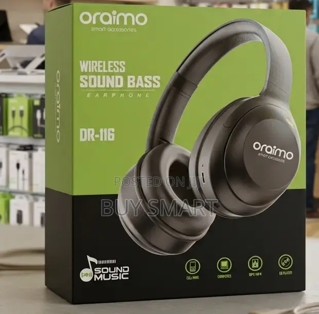 Oraimo Wireless Sound Bass Headphone