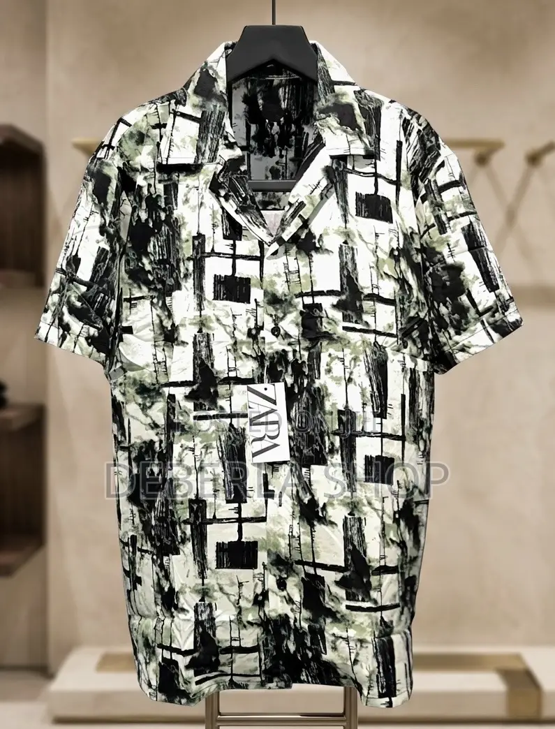 Zara Men Abstract Print Button Down Shirt
