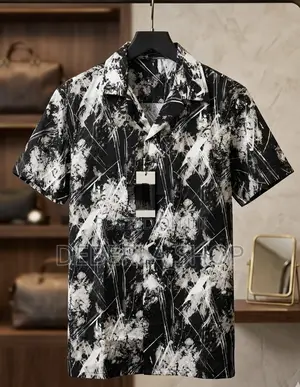 Zara Men Abstract Print Button Down Shirt