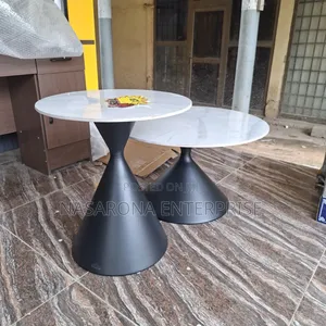 Double Marble Center Table F001b