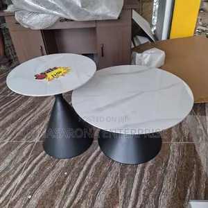 Double Marble Center Table F001b