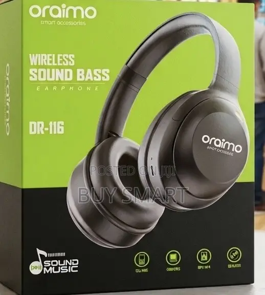 Oraimo Wireless Sound Bass Headphone