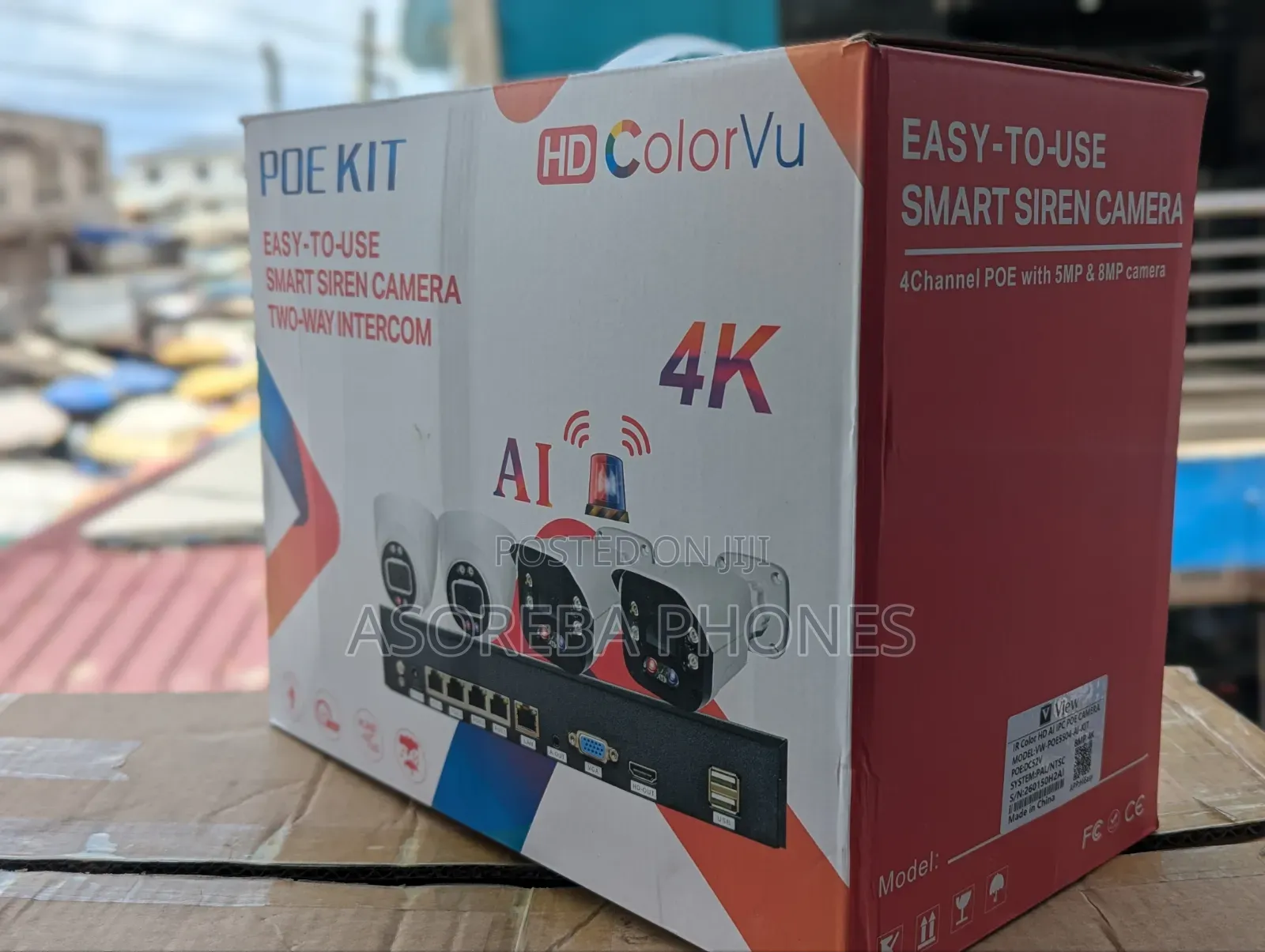 Ai 4 Channel Siren  CCTV Camera Smart With 500gb Drive