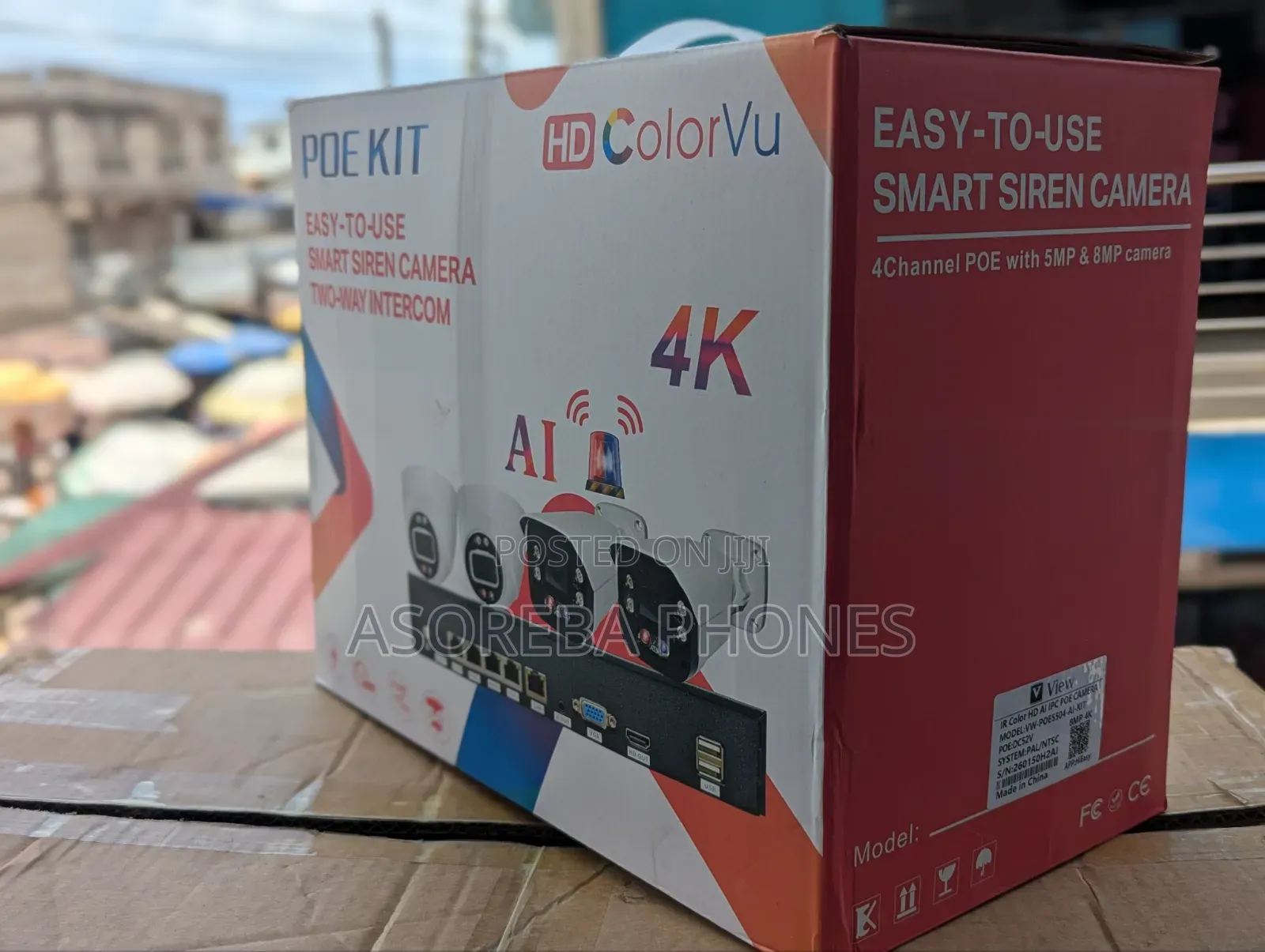 Ai 4 Channel Siren  CCTV Camera Smart With 500gb Drive