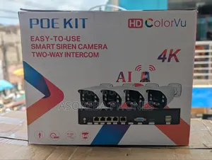 Ai 4 Channel Siren  CCTV Camera Smart With 500gb Drive