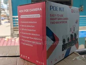 Ai 4 Channel Siren  CCTV Camera Smart With 500gb Drive