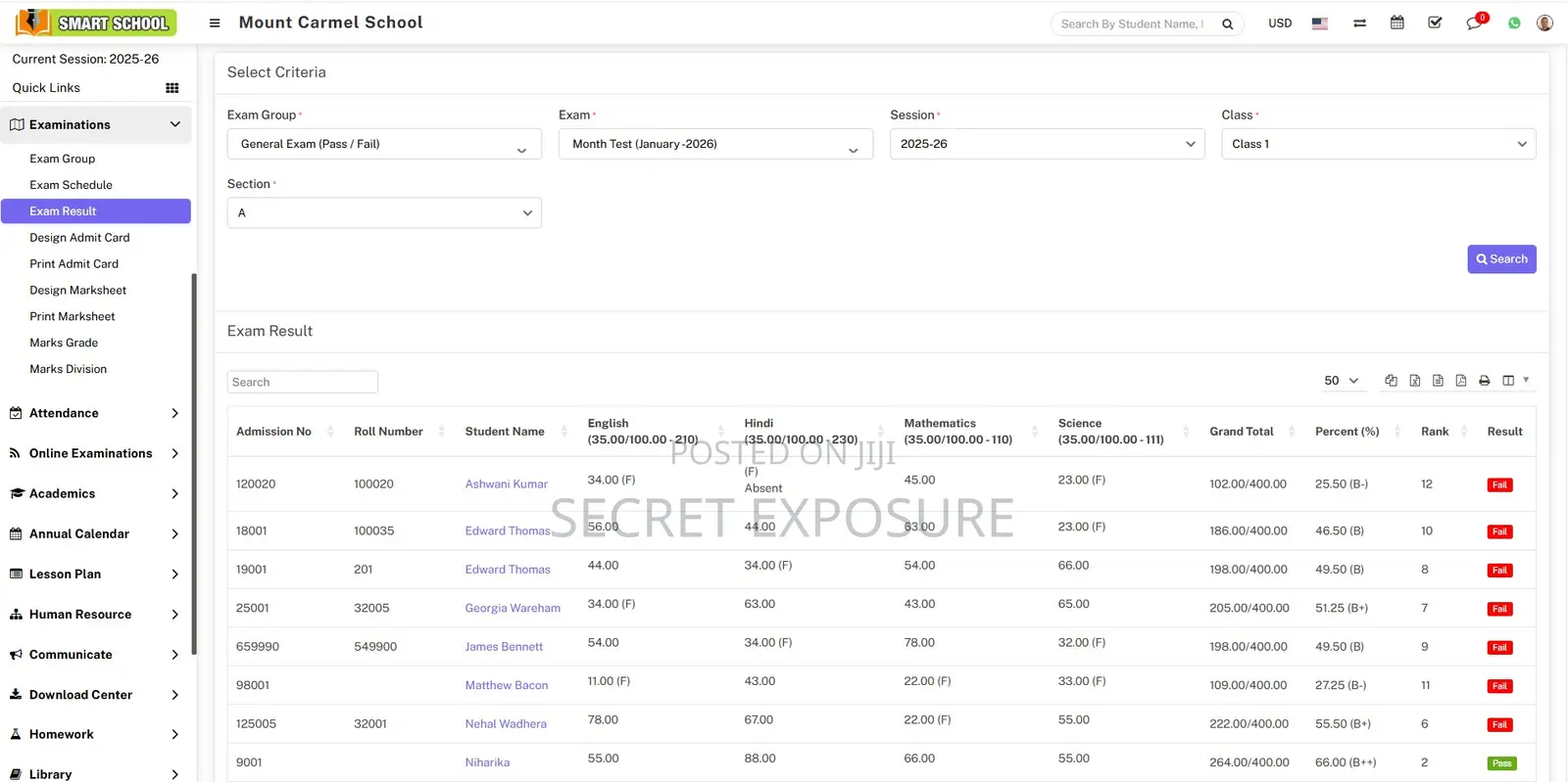 Smart School Management System: Full Erp –