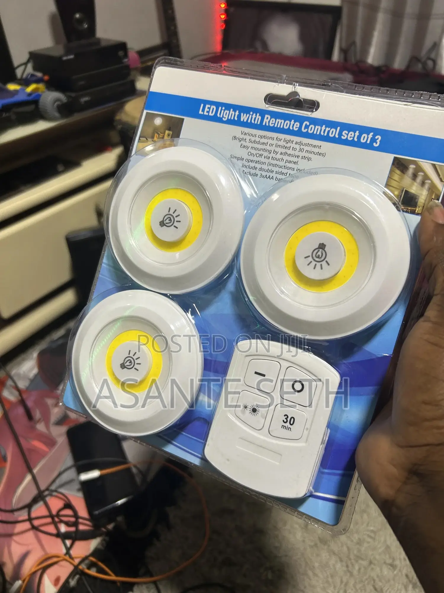 Wardrobe 3led Light With Remote Also Good for Bedroom
