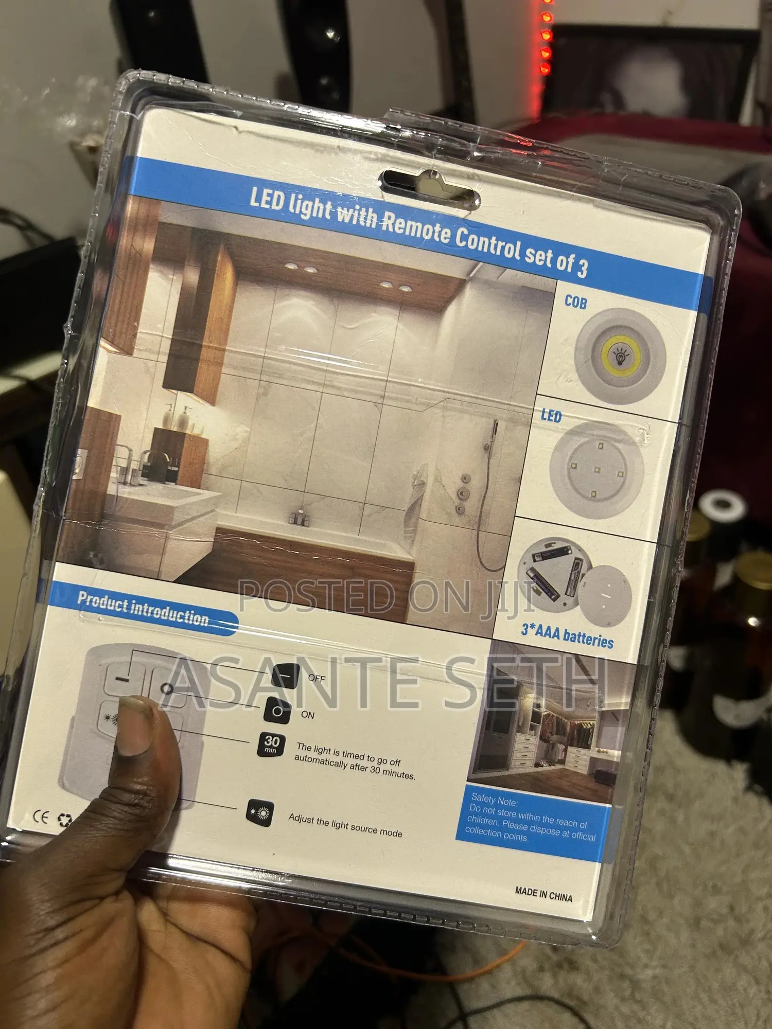 Wardrobe 3led Light With Remote Also Good for Bedroom