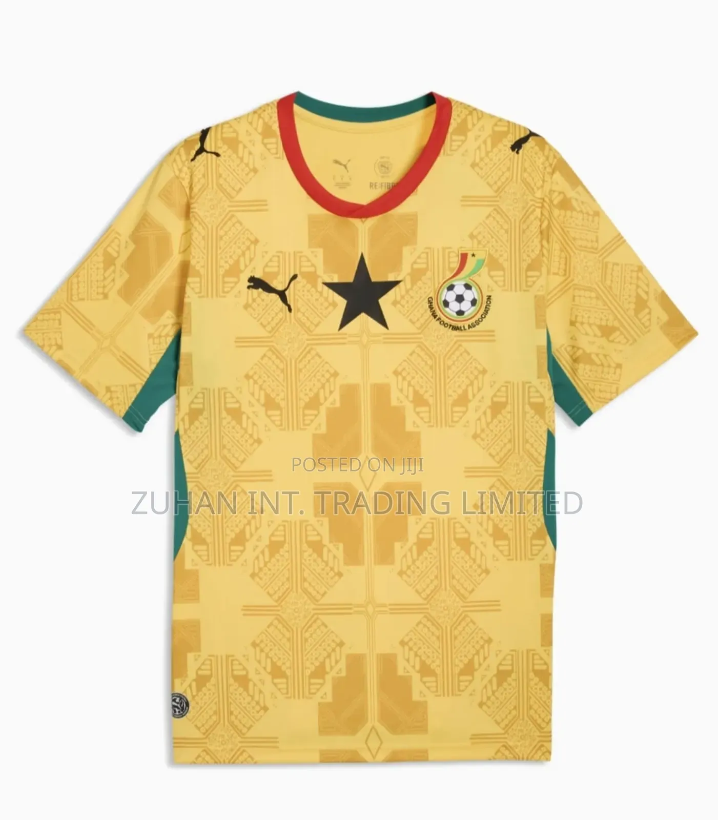 Authentic Ghana Black Stars 2026 World Cup Jersey (Yellow And White)