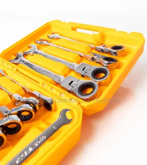 12pcs Flexible Ratchet Wrench Set