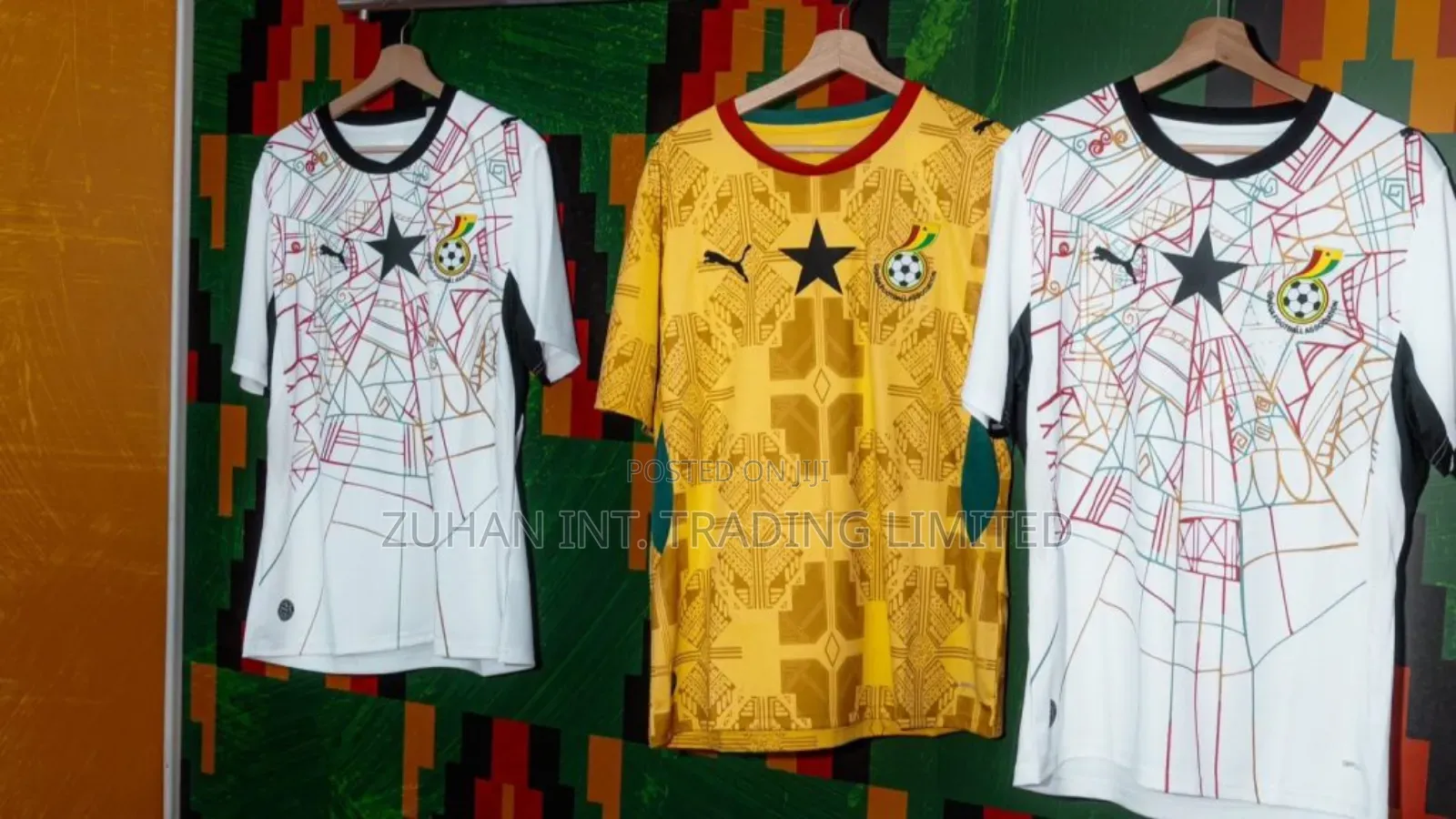 Authentic Ghana Black Stars 2026 World Cup Jersey (Yellow And White)