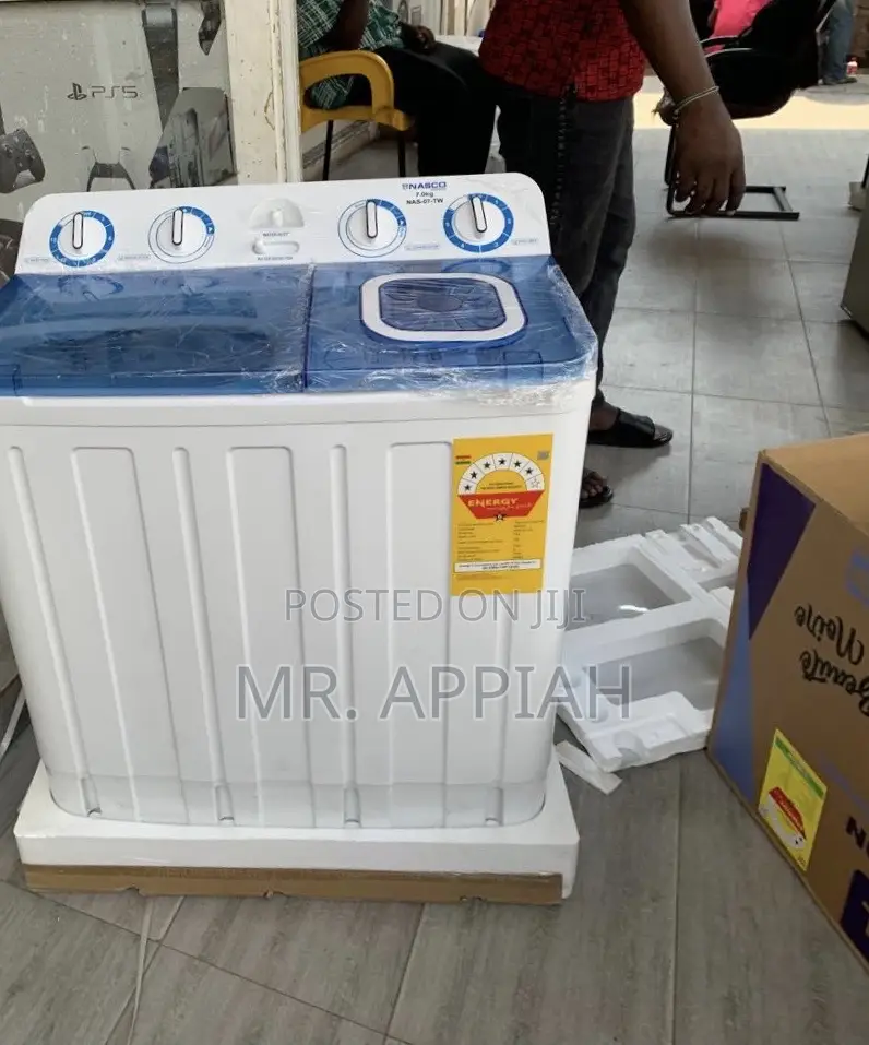 Choose Adorable Nasco 7kg Spin Dry Washing Machine + Transparent Lid.