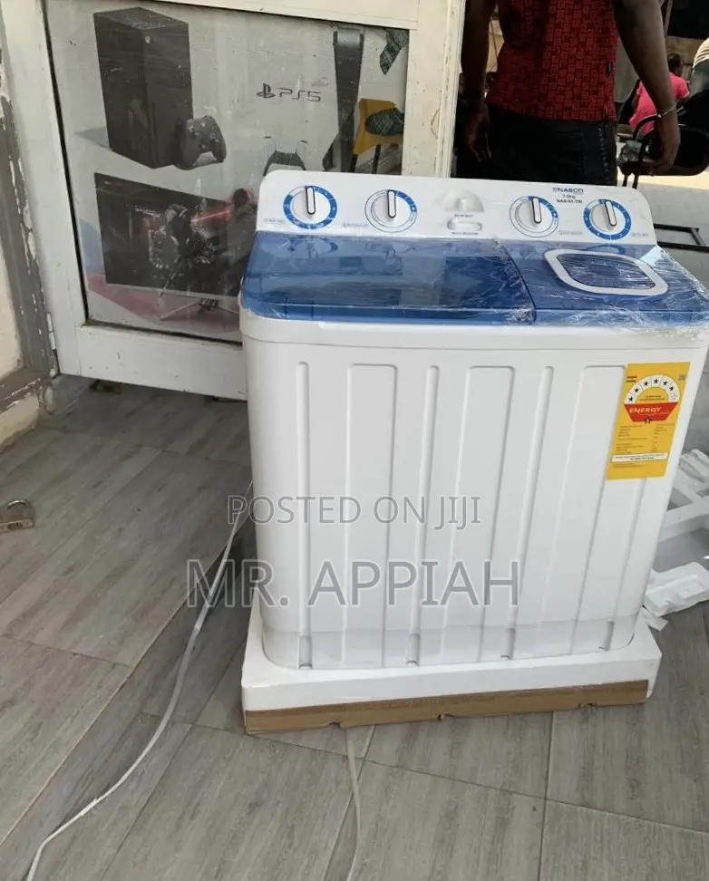 Sleek Nasco 7kg Washing Machine With Transparent Lid 