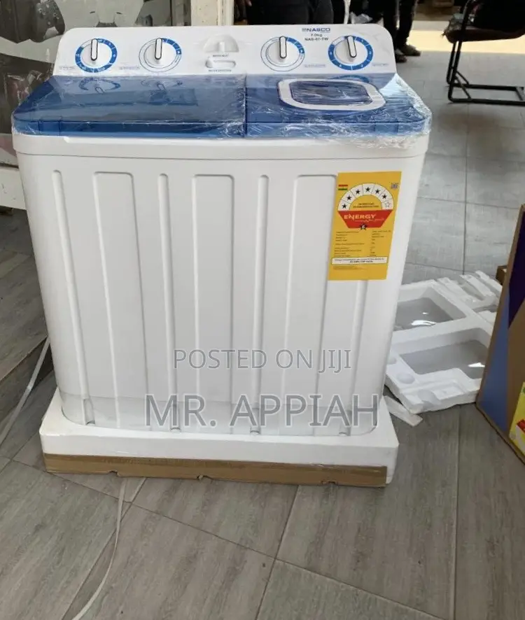 Get Durable Nasco 7kg Washing Machine With Transparent Lid(White) 
