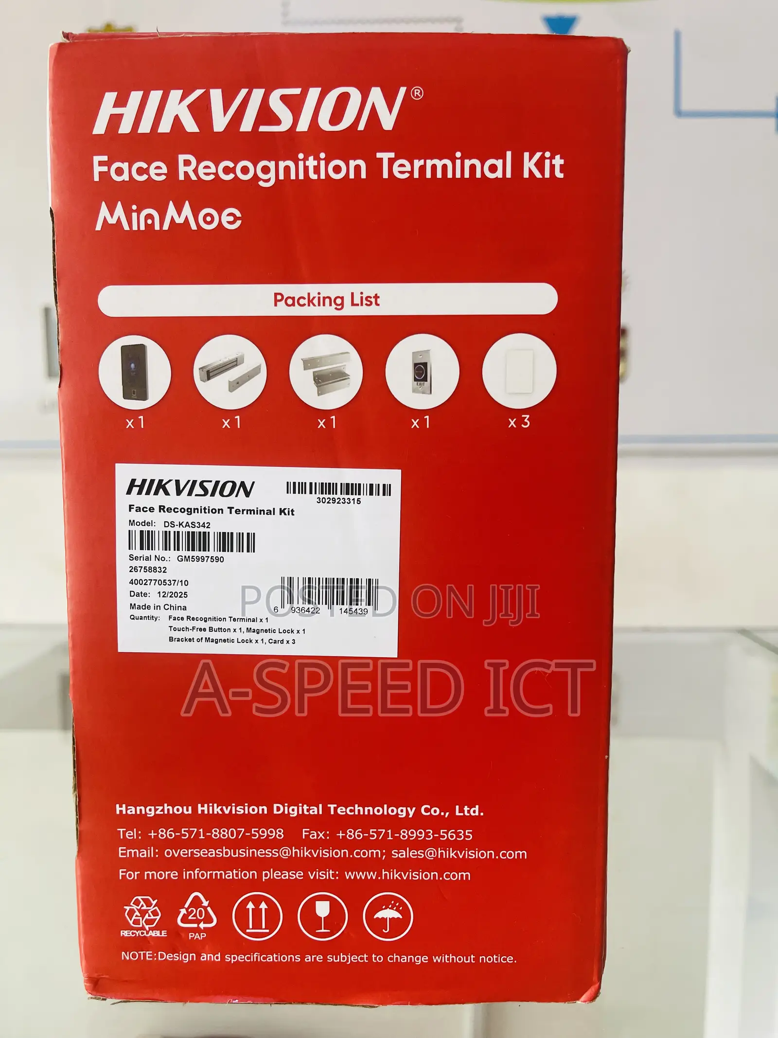 Hikvision Face Recognition Terminal Kit