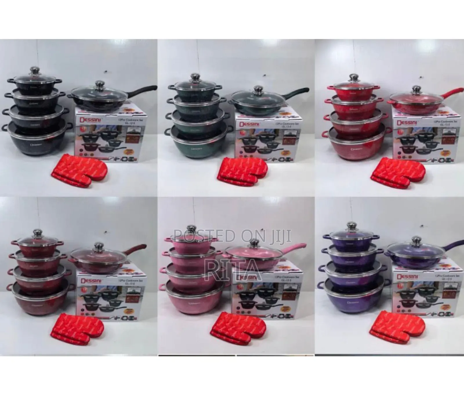 Dessini Saucepan Set With Gloves