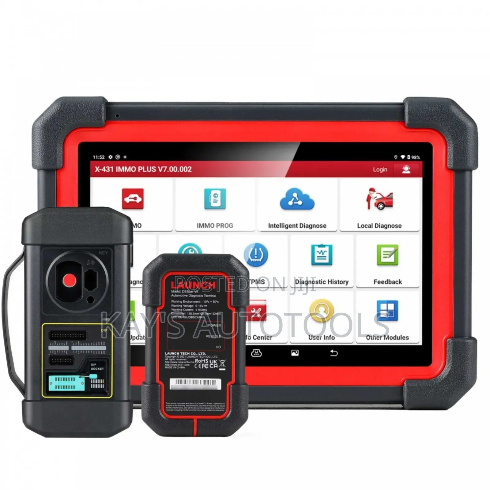 Launch X431 Immo Plus Key Programmer, Oe-Level All System Diagnostics