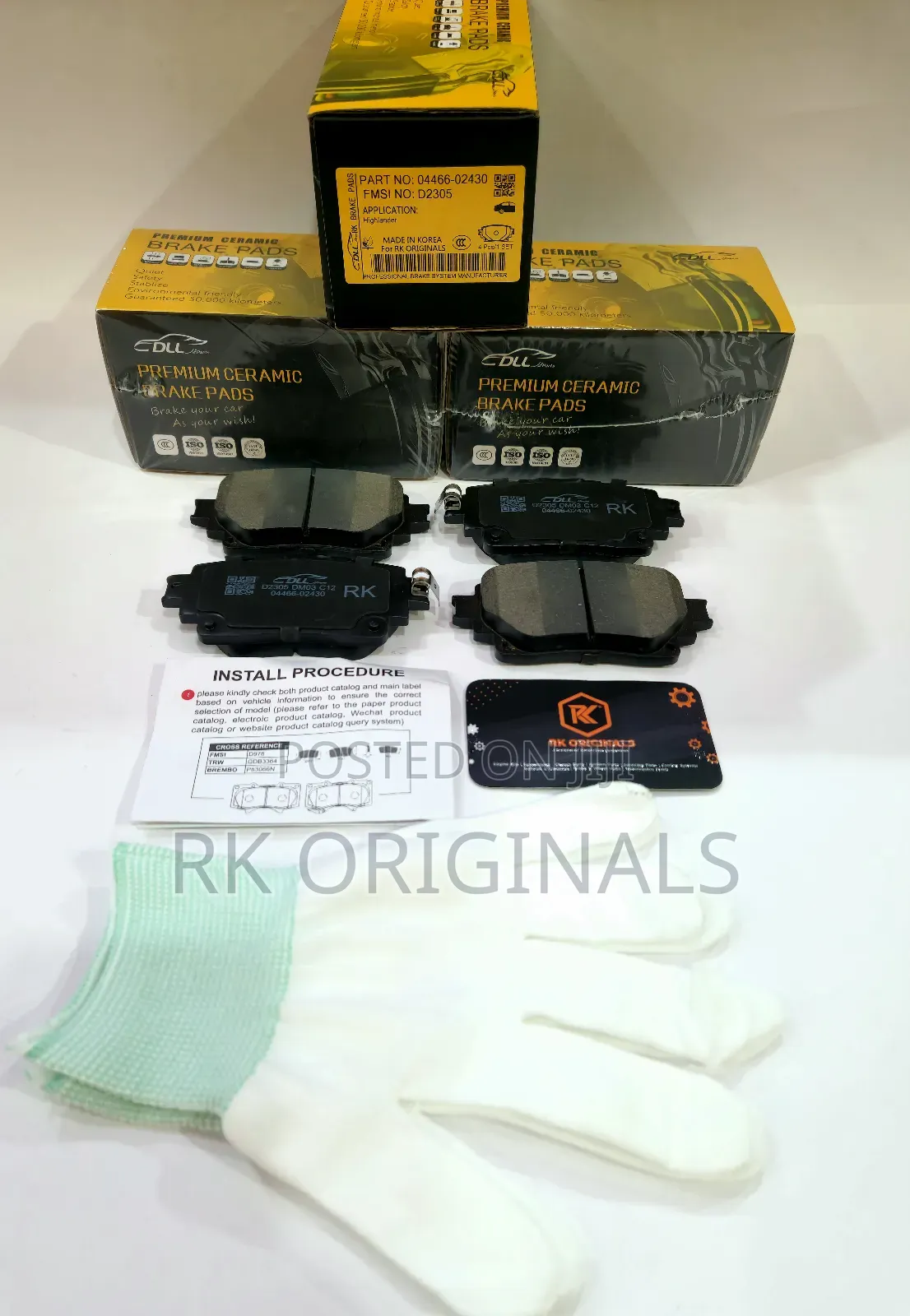 Lexus Nx350h/Nx450h/Rc300/Tx550h/Grand Highlander Ceramic Back Pad