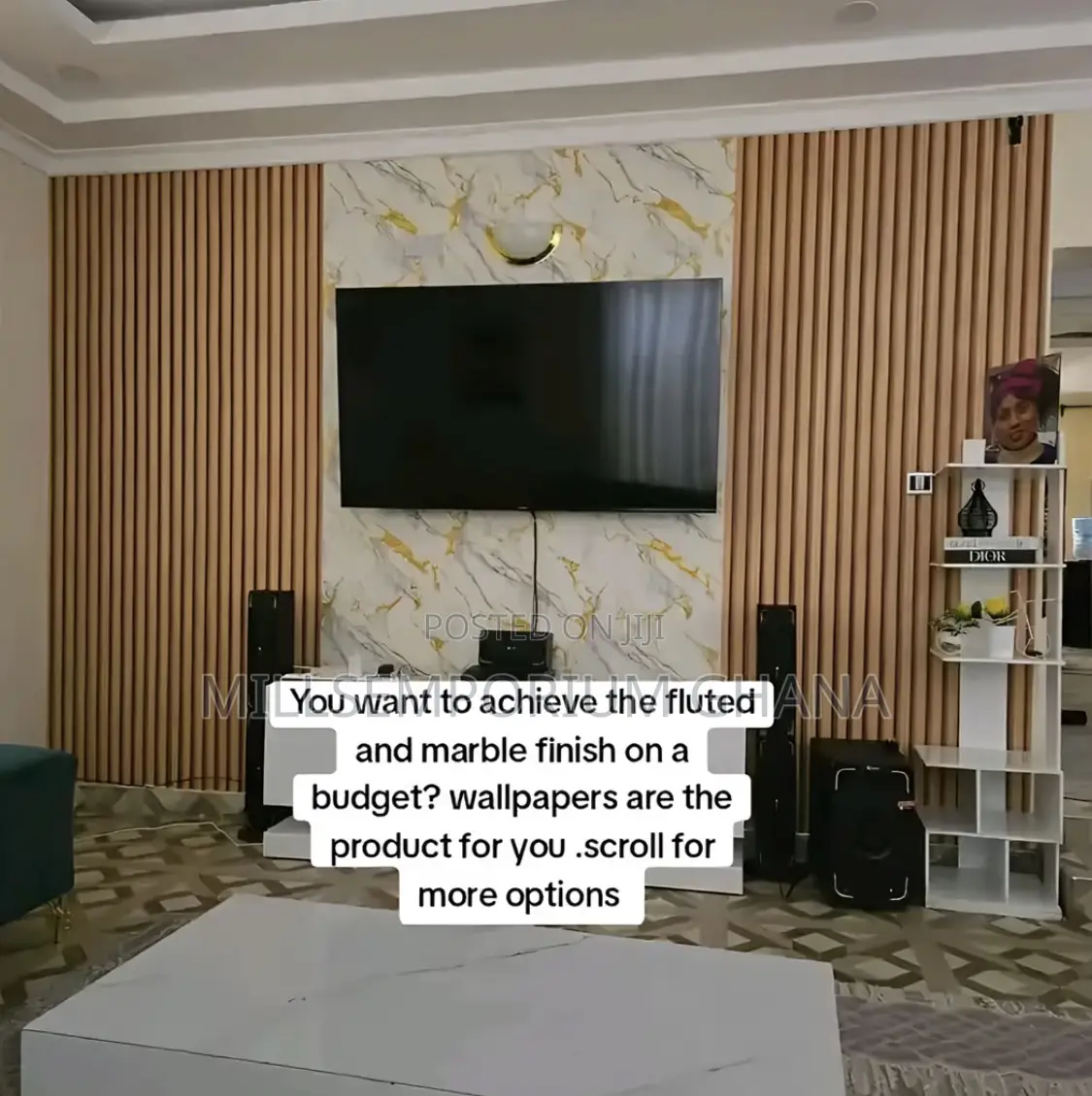 Black and Brown Wallpaper Panel 3d