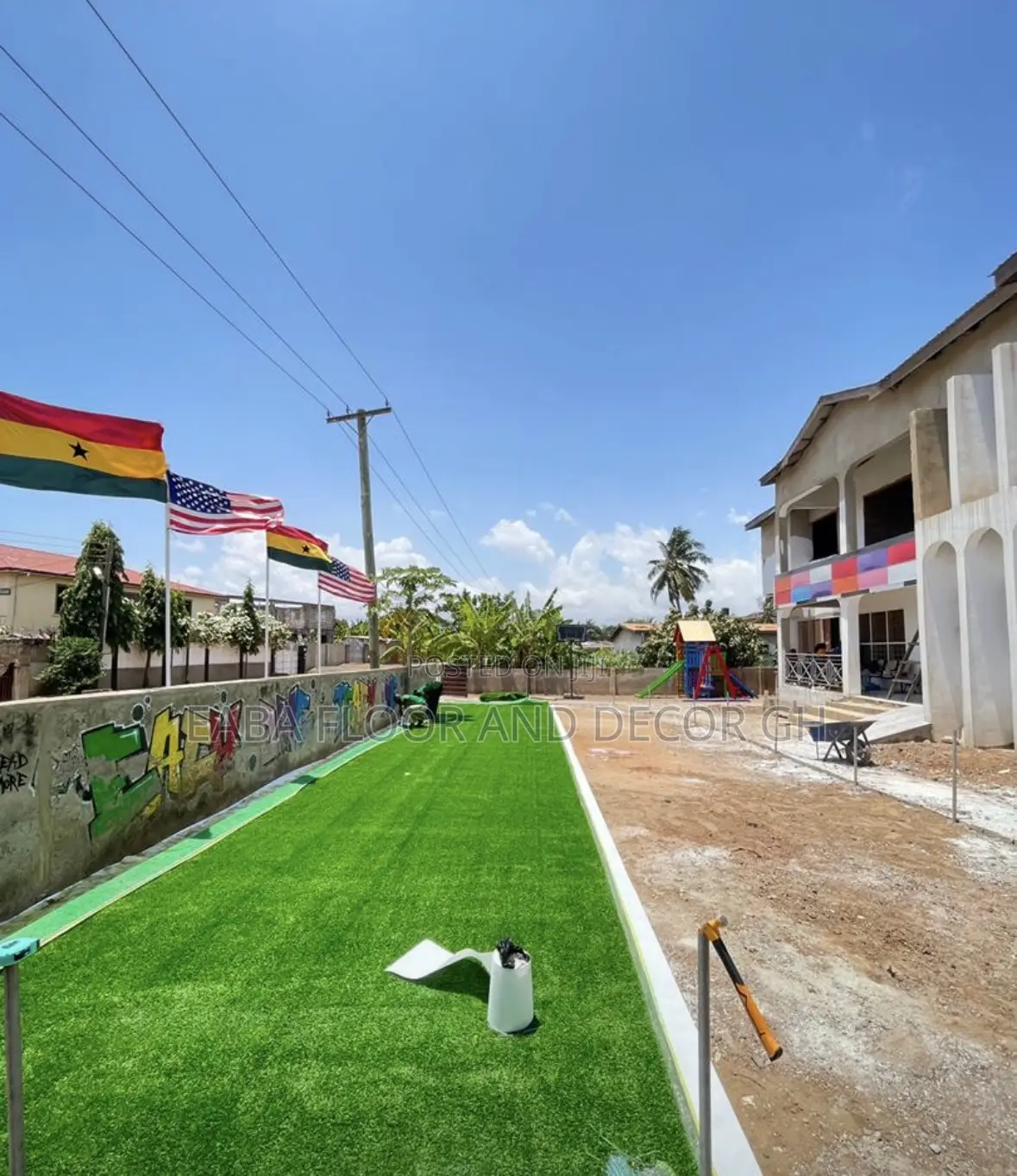 Football Pitch and Event Grass Carpet.